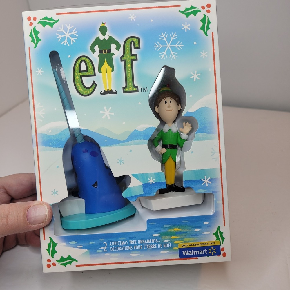 Elf: BUDDY THE ELF & NARWHAT (2025) Hallmark Christmas Ornaments #3HCM4143